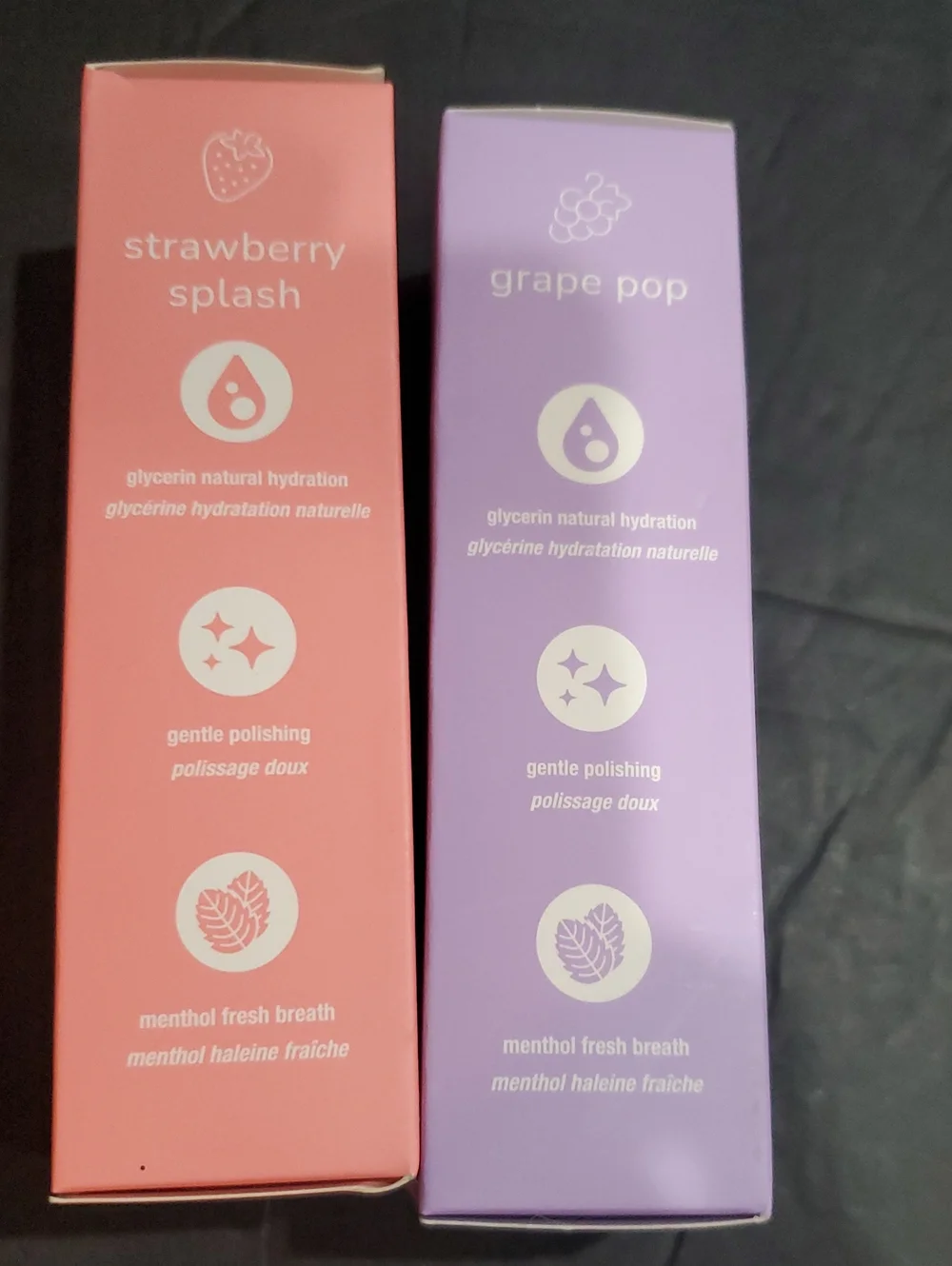 Happy Smiles 2pack Grape pop and Strawberry splash foaming mouthwash for kids